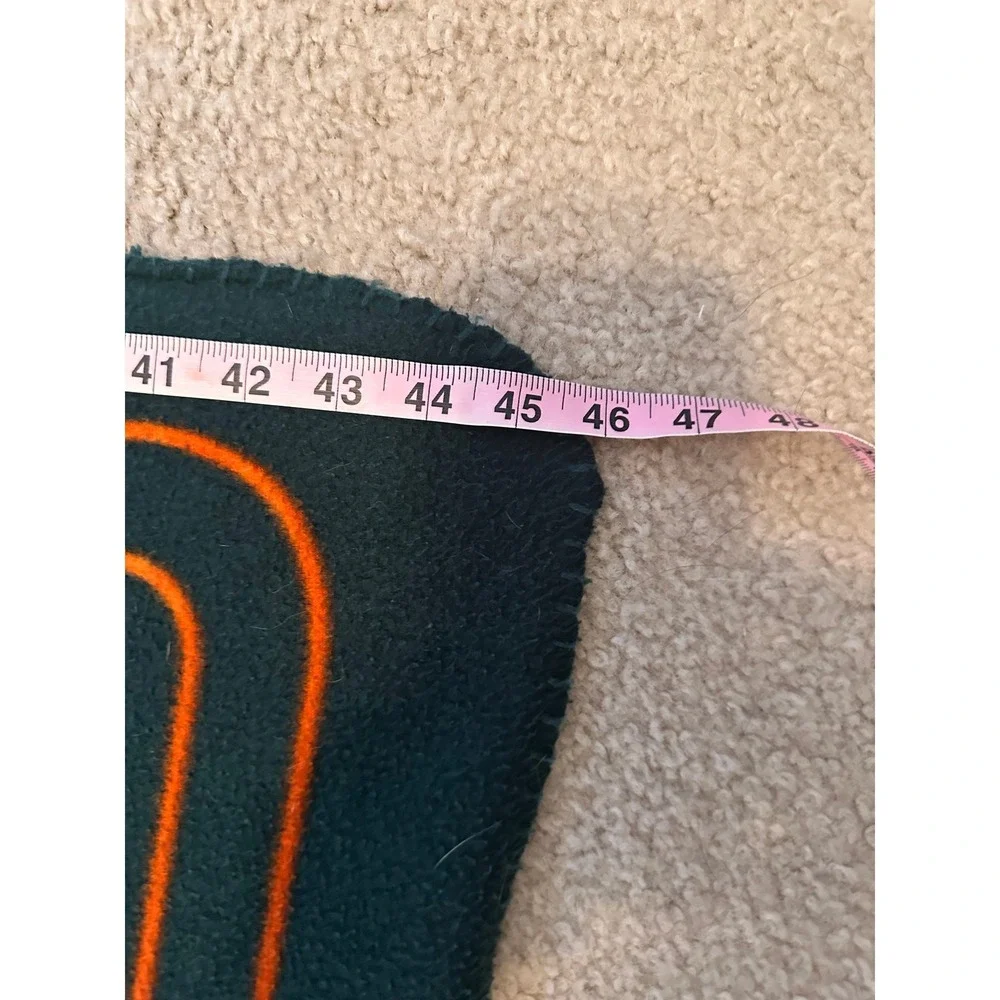 University of Miami Hurricanes FleeceThrow Blanket Logo Brands GreenOrange 60x46